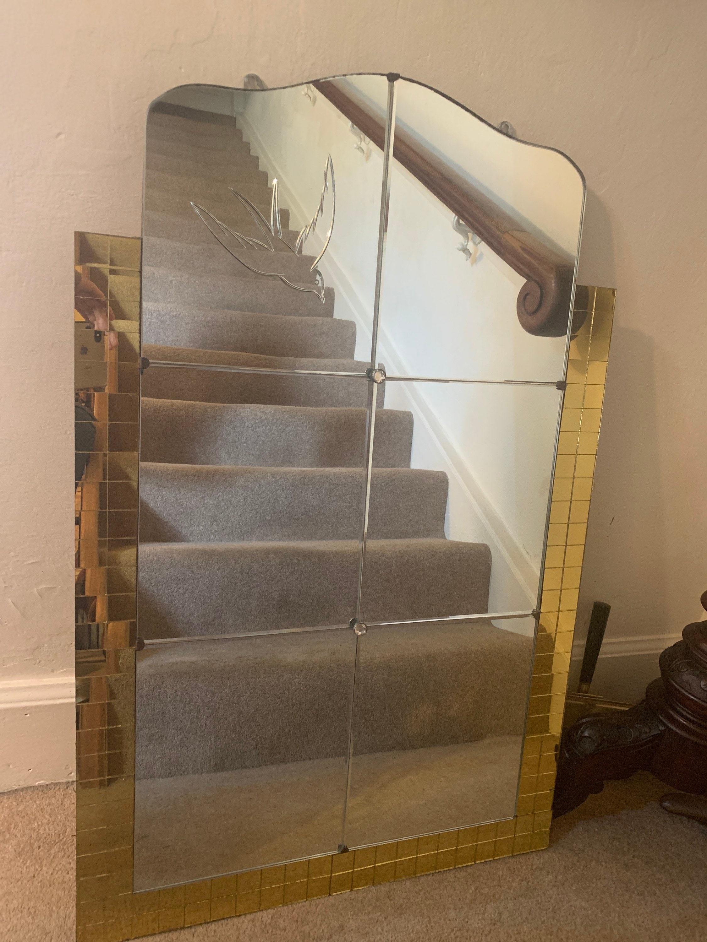 Rétro Grand miroir Vintage,