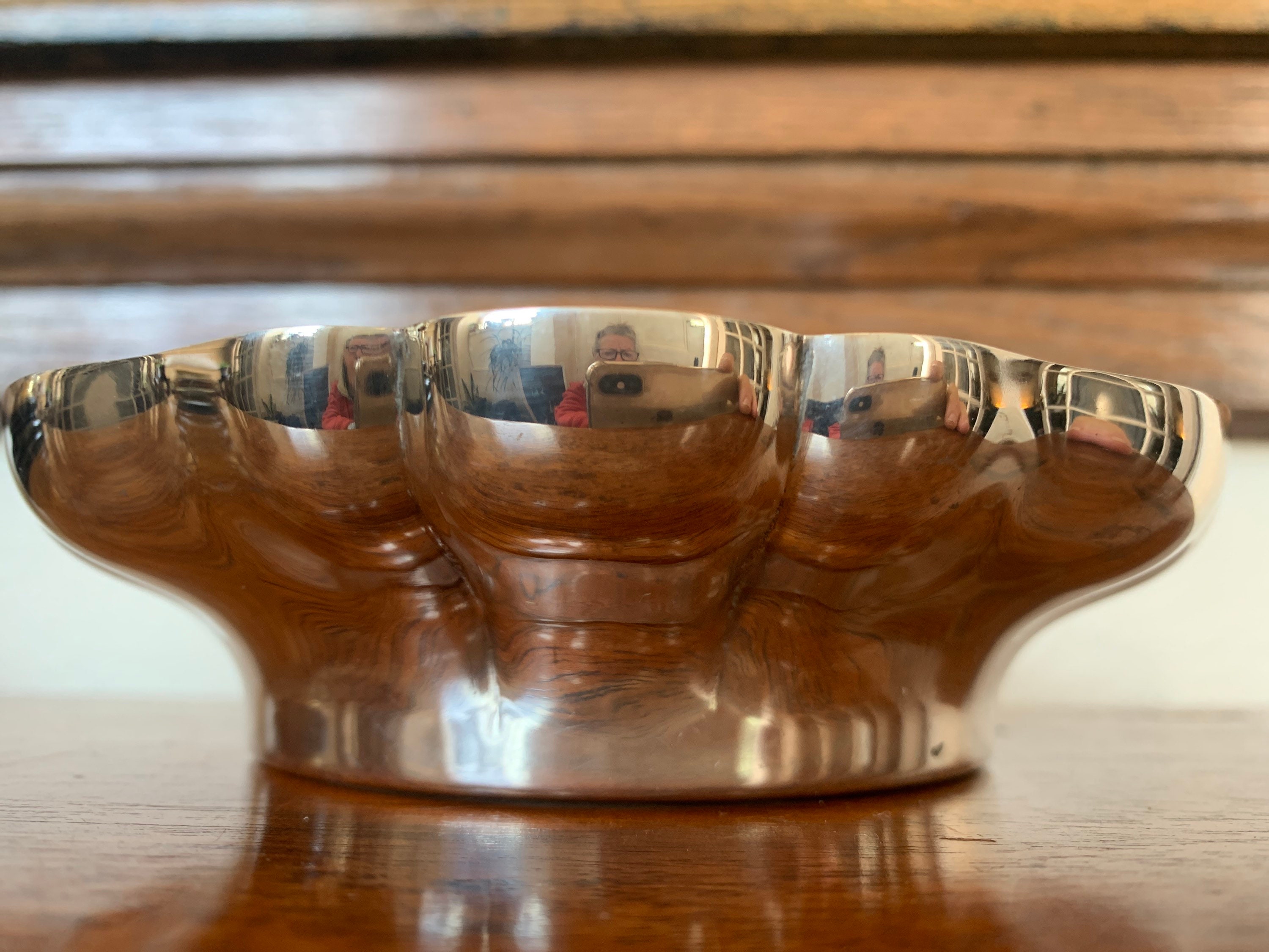 ヴィンテージ 英国製 シルバーメッキ チェイスド ボウル