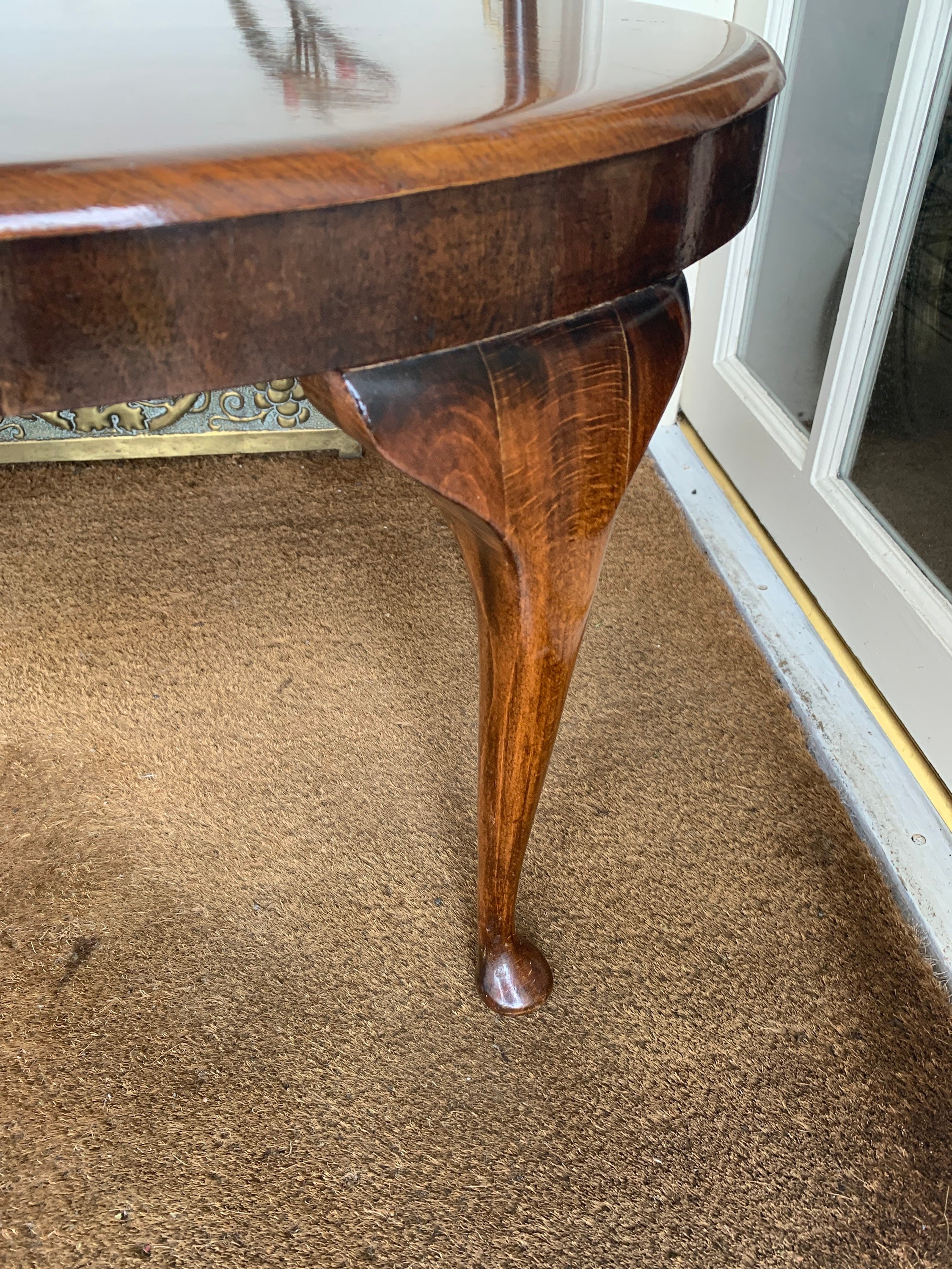Vintage Solid Wood Cabriole Leg Oval Coffee Table Side Table | Etsy