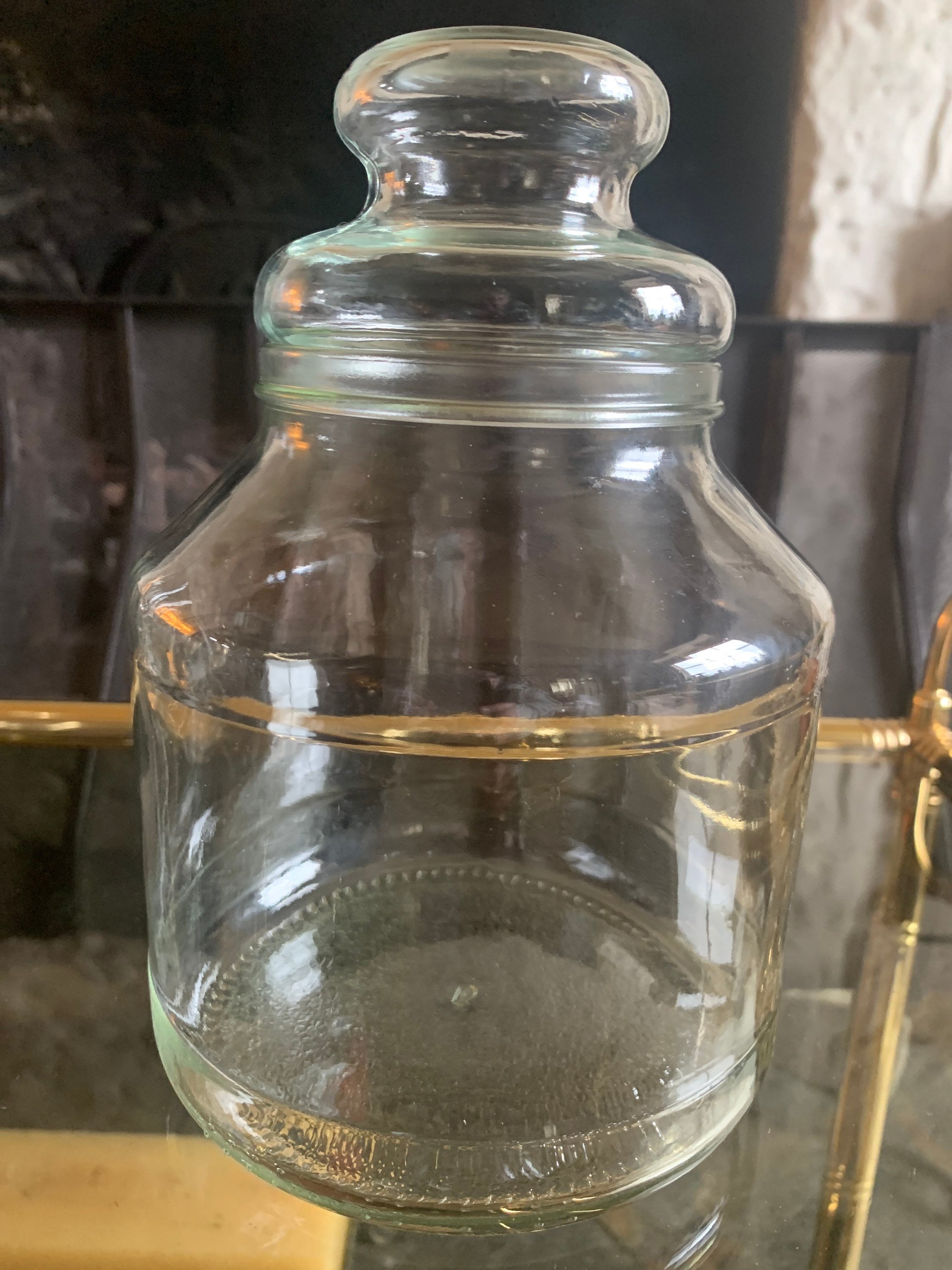 ヴィンテージ アポセカリー スタイル ガラス クッキー ジャー、ガラス