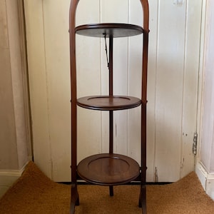 Antique Cake Stand, Antique Serving Stand, Antique Cake Display Stand, Antique Folding Cake Stand, Antique Display Stand