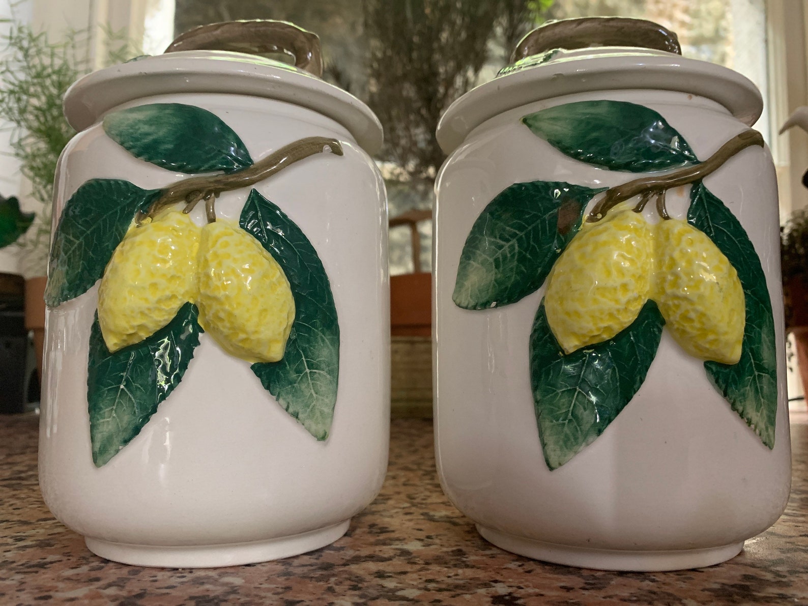 Vintage Italian Bassano Pottery Pair of Storage Jars Kitchen Etsy UK