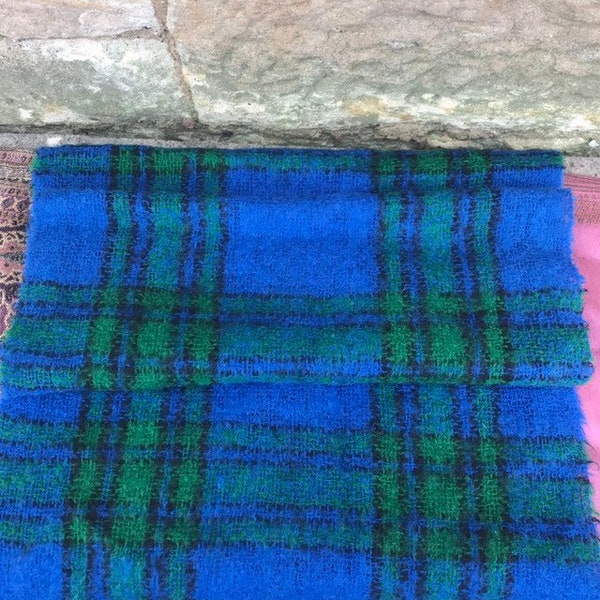 Jahrgang Mohair schottischen Schal, wickeln, Schal