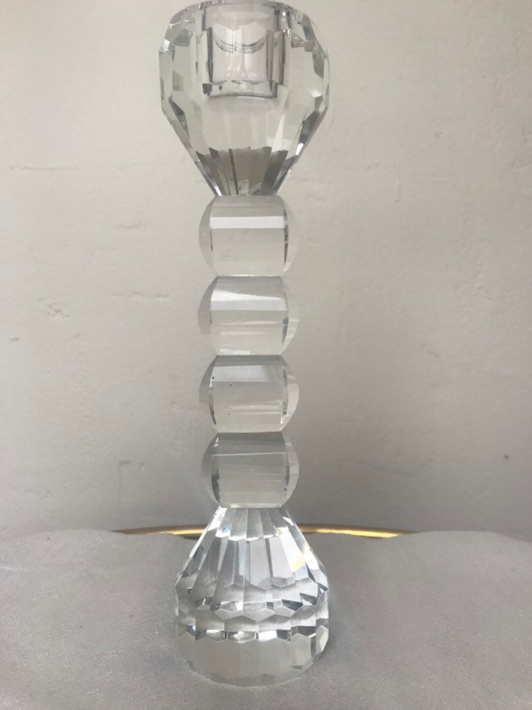 Vintage Swarovski Crystal Candlestick Candle Holder Austrian Etsy