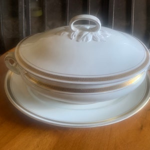 Antique Tureen & Meat Plate, Wisconsin Tureen And Meat Plate