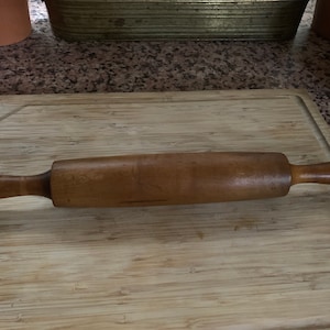 Vintage Wooden Rolling Pin, Pastry Roller