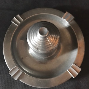 Suporte para fumantes de metal Art Déco, suporte para fumantes de estanho, porta-cigarros, cinzeiro de estanho