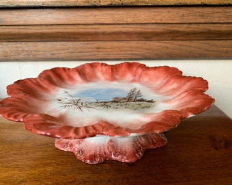 Tazza victoriana antigua, compusióte, plato dulce