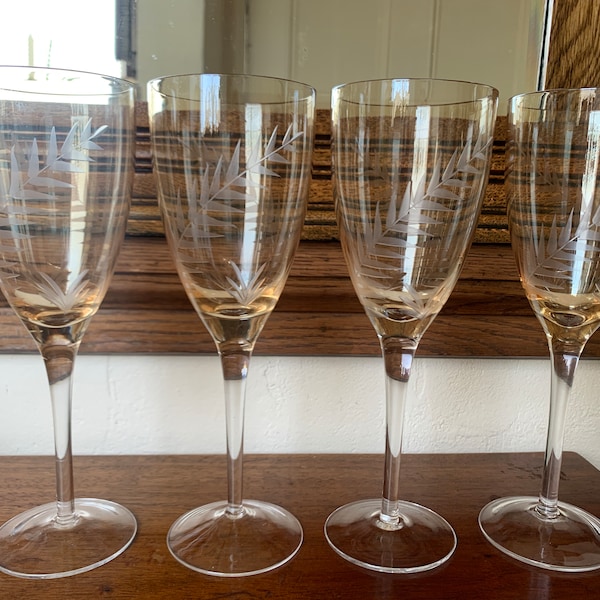 Amber Wine Glasses Etsy