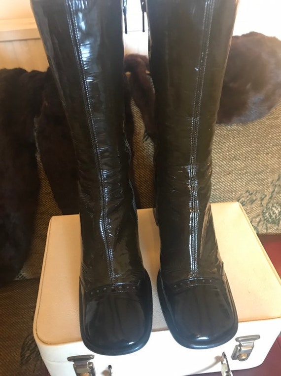 leather boots calf length