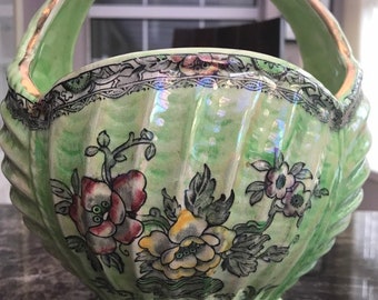 Vintage Astoria Royal Bradwell, Arthur Wood Lustre Basket