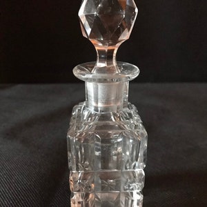 Crystal Cut Glass Vintage Perfume Bottle
