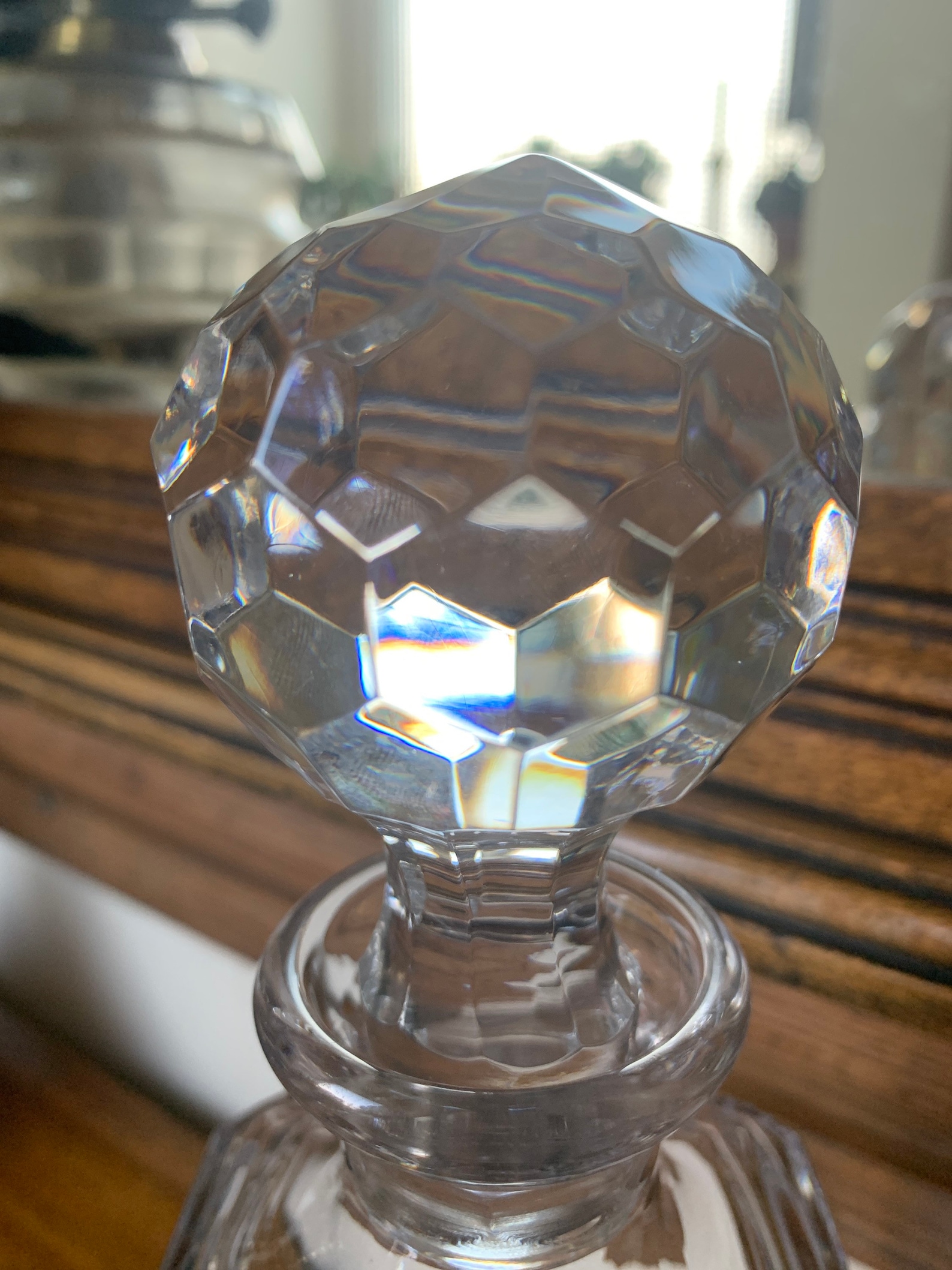 A Lovely Large Cut Crystal Glass Whisky Decanter Spirit Etsy UK