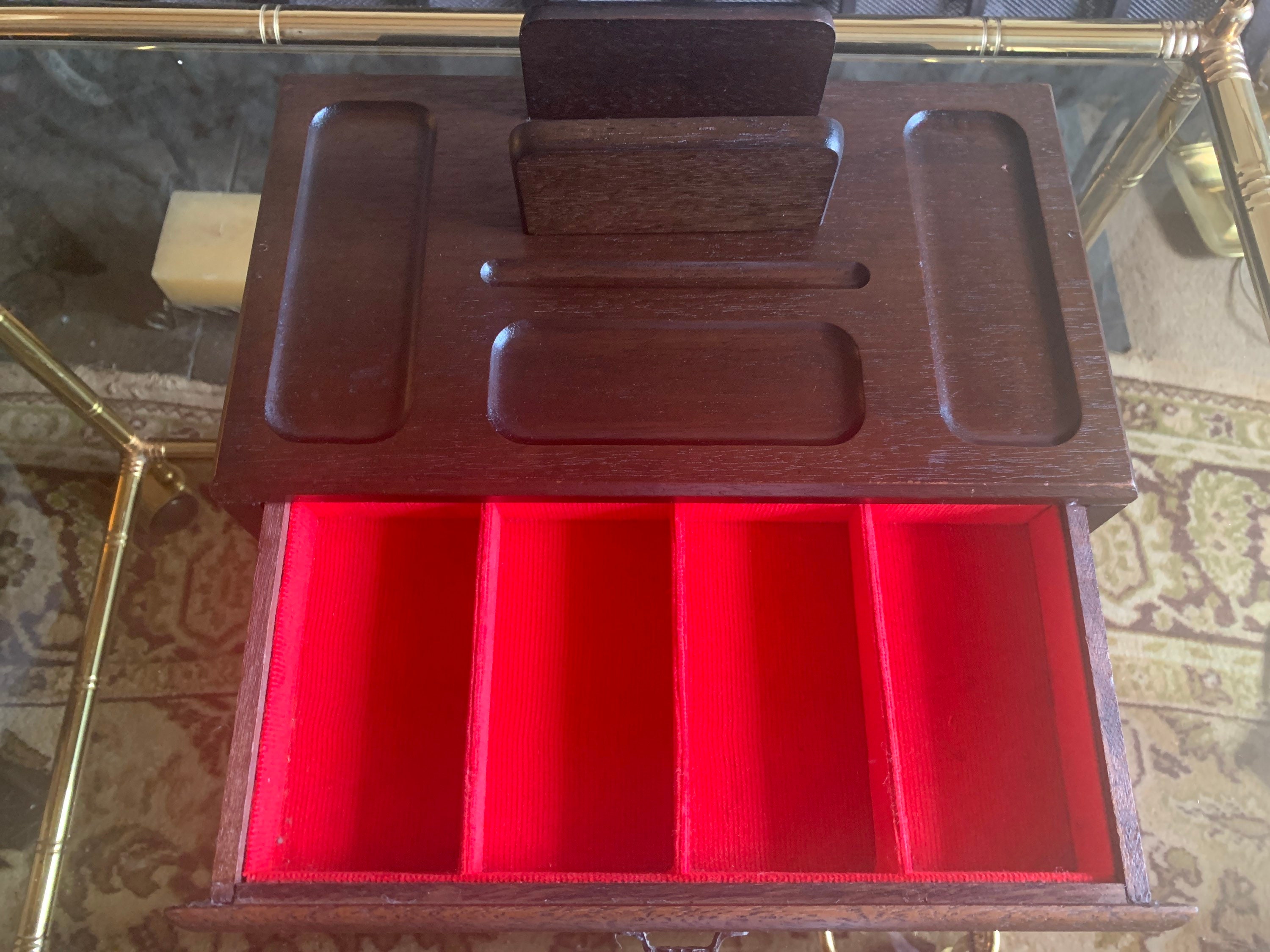 Vintage Oak Wood Desk Tidy Wooden Desk Tidy Oak Desk Tidy Etsy UK