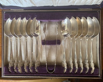 Vintage King George Silver Plated Spoons