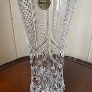 Vintage Cristal D’Arques Vase, French Crystal Vase, D’Arques Crystal Vase, Lead Crystal Vase