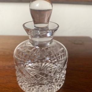 Vintage Cut Crystal Perfume Bottle, Scent Bottle
