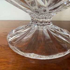 Vintage Crystal Bowl, Vintage Footed Crystal Bowl Heavy Deep Cut Crystal Footed Bowl, Crystal Footed Bowl image 6