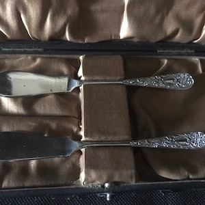 Antike Walker & Hall Sheffield, EPNS Buttermesser