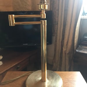 Vintage Retro Brass Swing Arm Lamp