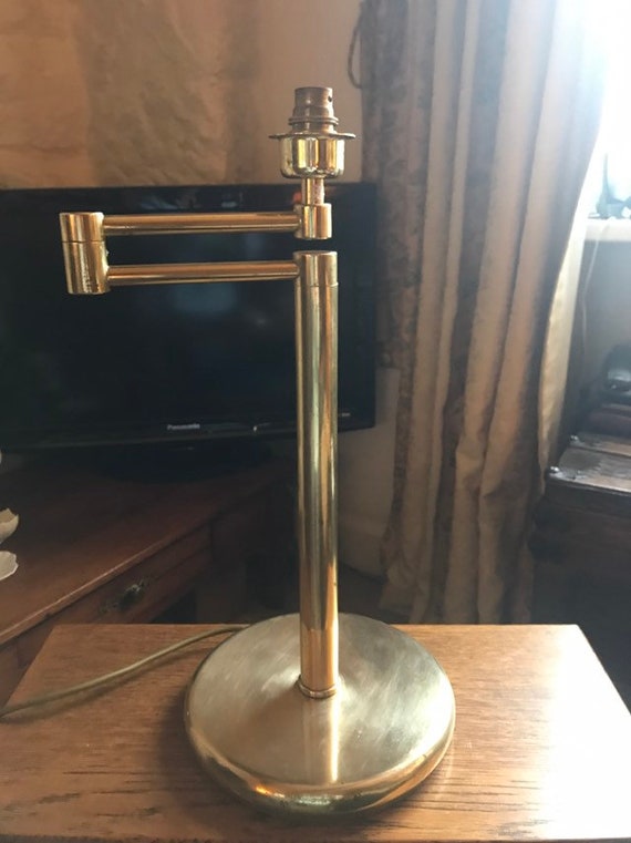 SOLID BRASS LAMP 3ARM 45° / BRASS Vintage Retro Brass Swing Arm Lamp - Etsy UK