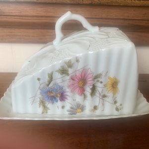 Antique Victorian Cheese Dish, Antique Cheese Dish, Large Victorian Cheese Dish
