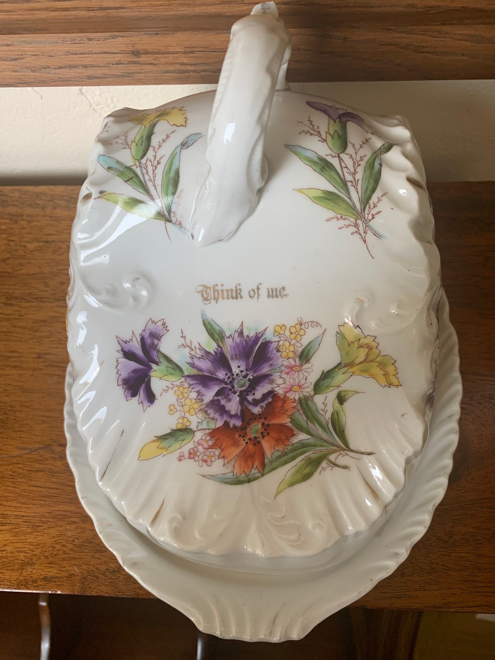 Antique Victorian Porcelain Cheese Dish Butter Dish Cheese Etsy France