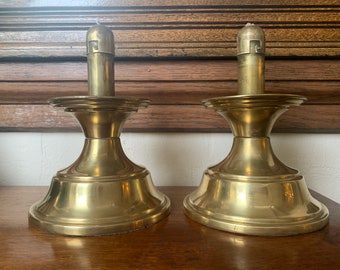 Reserved For Debbie Vintage Brass Candle Holders, Candlesticks, Sanctuary Candlesticks, Church Candlesticks