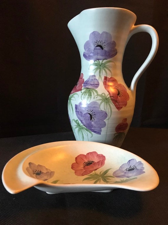 Vintage Radford Radford Hand-painted dish Vintage flower dish