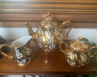 ヴィンテージのサドラー金鍍金ティーセット - Etsy 日本