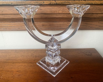 Royal Doulton Crystal Candlestick, Royal Doulton Double D