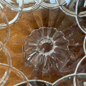 Vintage Crystal Bowl, Vintage Footed Crystal Bowl Heavy Deep Cut Crystal Footed Bowl, Crystal Footed Bowl image 8