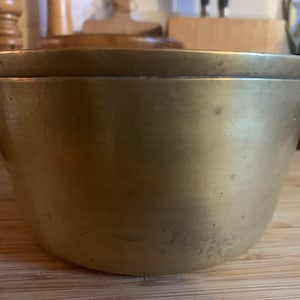 Vintage Brass Cooking Pot, Vintage Brass Pot, Handmade Brass Pot