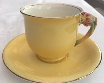 Vintage Royal Winton Grimwades Tiger Lily Cup And Saucer