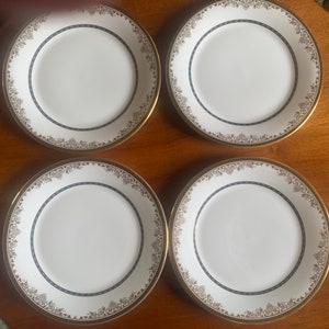 Vintage Royal Doulton Winchester Salad Plates, Vintage 8” Doulton Plates, Vintage Doulton 8” Dessert Plates, Four Royal Doulton Winchester