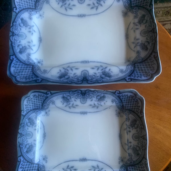 Antique F & Sons Bute Platters, Flo Blue F Sons Serving Plates