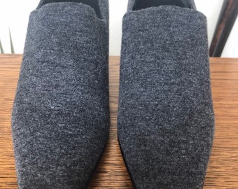 Vintage Donald J Pliner Grey Shoe Boots, Slip Ons