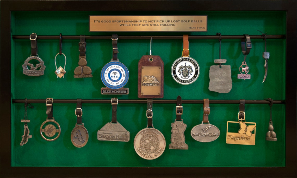 Golf Bag Tag Display High Quality made in USA Etsy