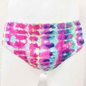 Neon Tie Dye Men&#39;s European Style Swim Brief - SMALL