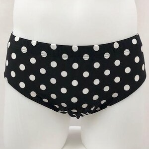 Dotty (Black) Men's European Style Swim Brief