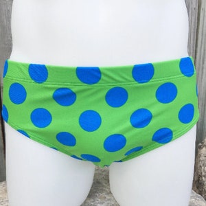 Blueberry Dots Men&#39;s European Style Swim Brief