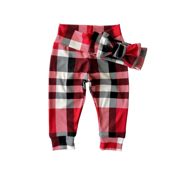 Baby girl deals tartan leggings