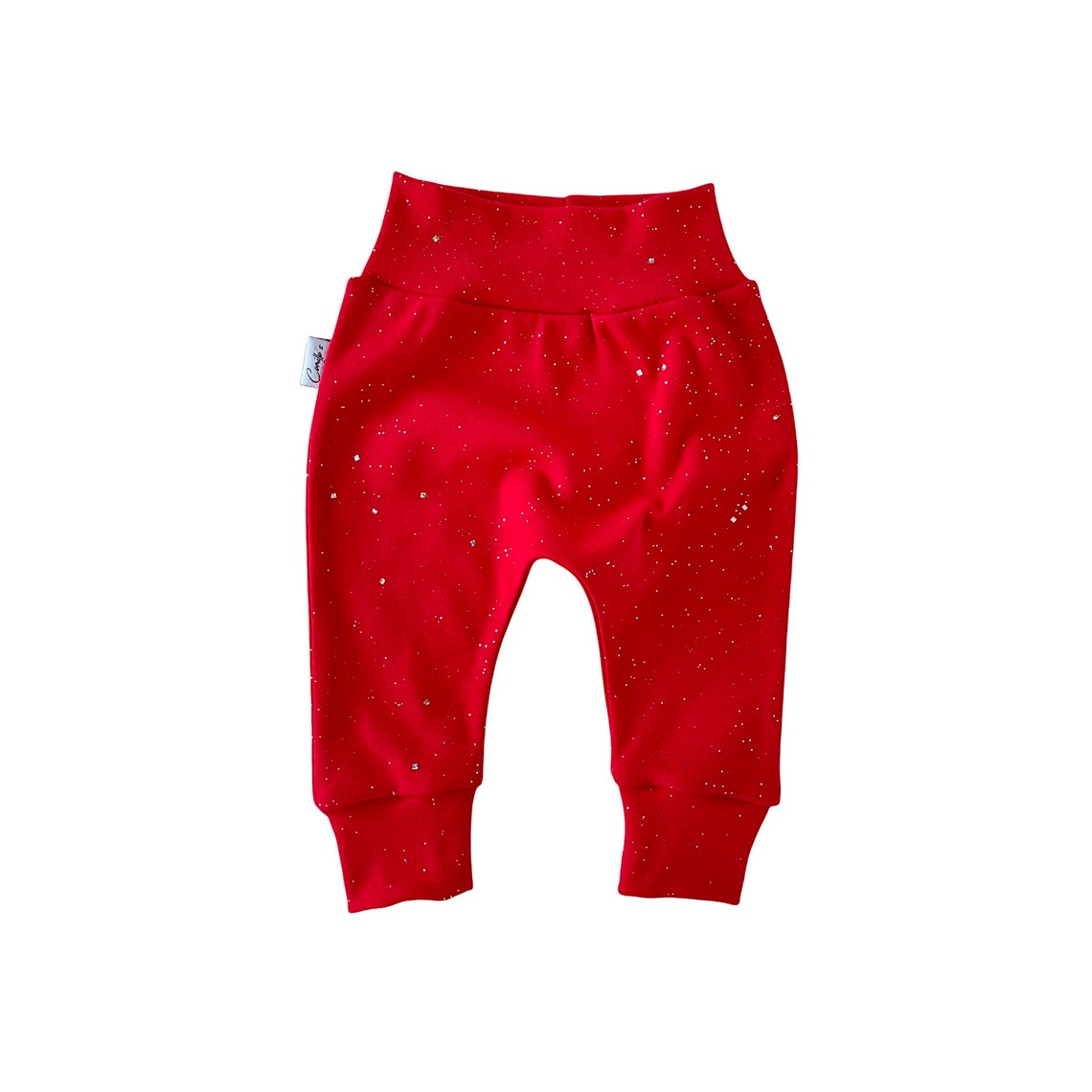 Sparkle Baby Joggers and Top Knot Headband Baby Girl Red Etsy