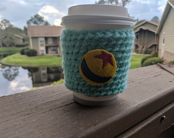 Toy Ball Crochet Coffee Cozy - Toy Story Inspired Coffee Sleeve - Toy Ball Coffee Cup Cozy