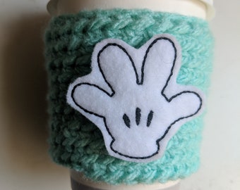 Mickey Hand Crochet Cup Cozy