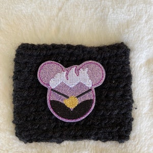Funda de café tejida a crochet de Villano - Inspirada en La Sirenita - Funda de café de Bruja del Mar - Funda de café inspirada en Úrsula
