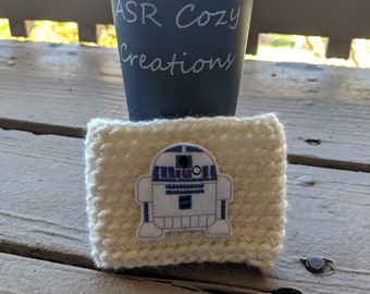 Droid Crochet Coffee Cozy – Star Wars Inspired Cup Sleeve