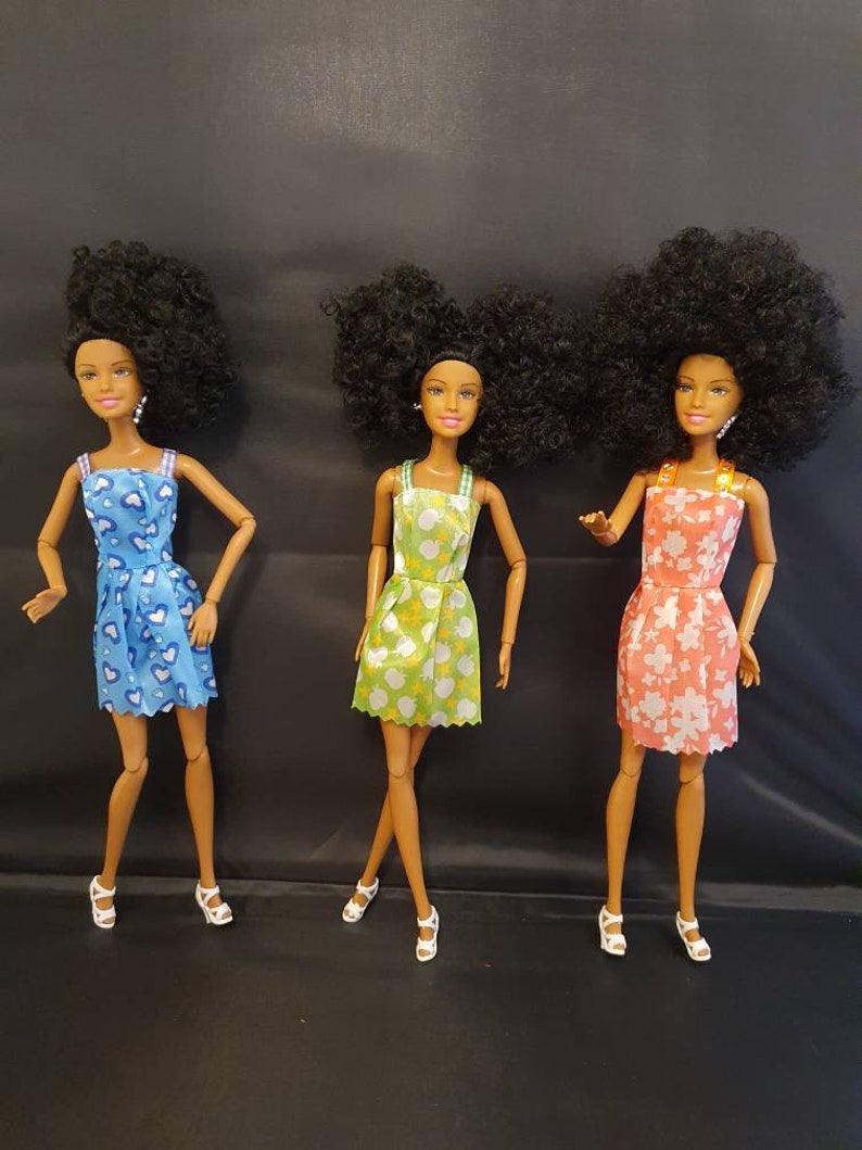 Black Barbie Doll Mixed Race Light Skin African American Etsy