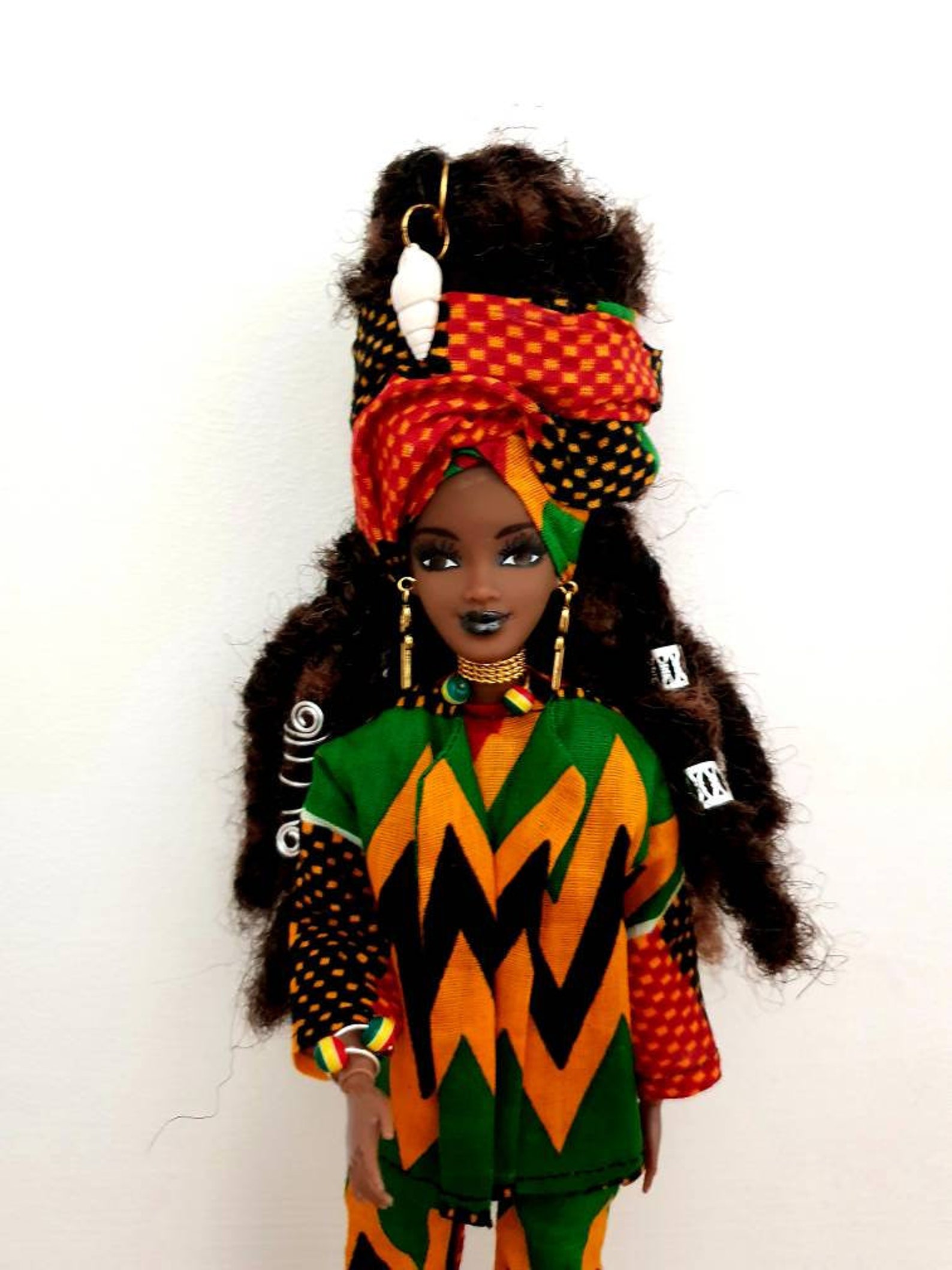 Beautiful Black Rastafarian Jamaican Caribbean Ethnic Doll Etsy