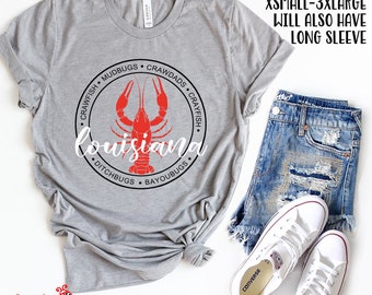 Louisiana Crawfish Boil Shirt, Cajun Seafood Tee, Southern Graphic T-Shirt